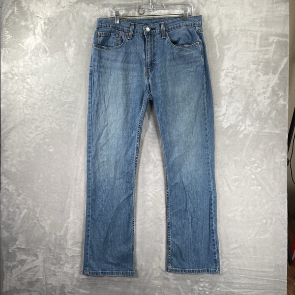 Levi's 527 Jeans mens 34x31 Bootcut Blue Denim Light Wash Western Bootleg Cowboy - Picture 1 of 13
